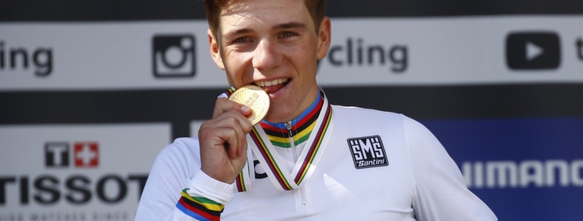 remco evenepoel campeon mundo cri junior innsbruck 2018 845x321 - SÓLO EL 10% DE CAMPEONES DEL MUNDO JUNIOR SON CRACKS EN ÉLITE